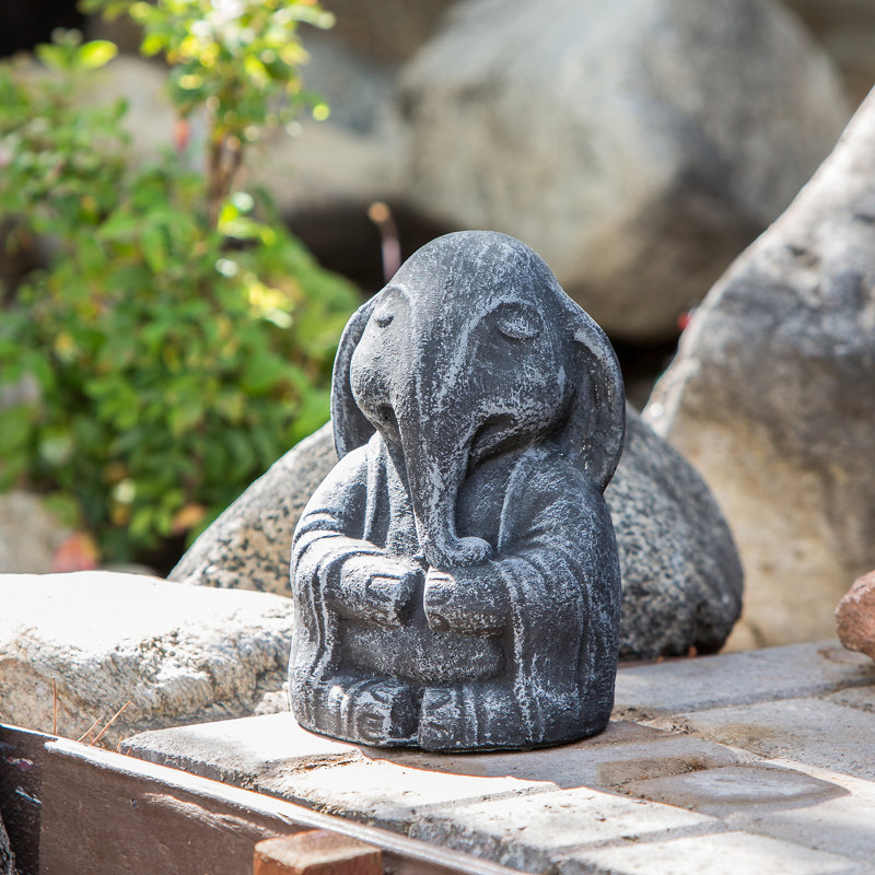 Bungalow Rose Meditating Elephant Garden Statue Wayfair